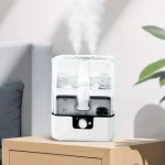 Quiet Bedroom Clear-Tank Humidifier (Simple Knob Operation)