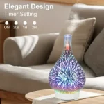 Purple-Ambient Decorative Glass Humidifier